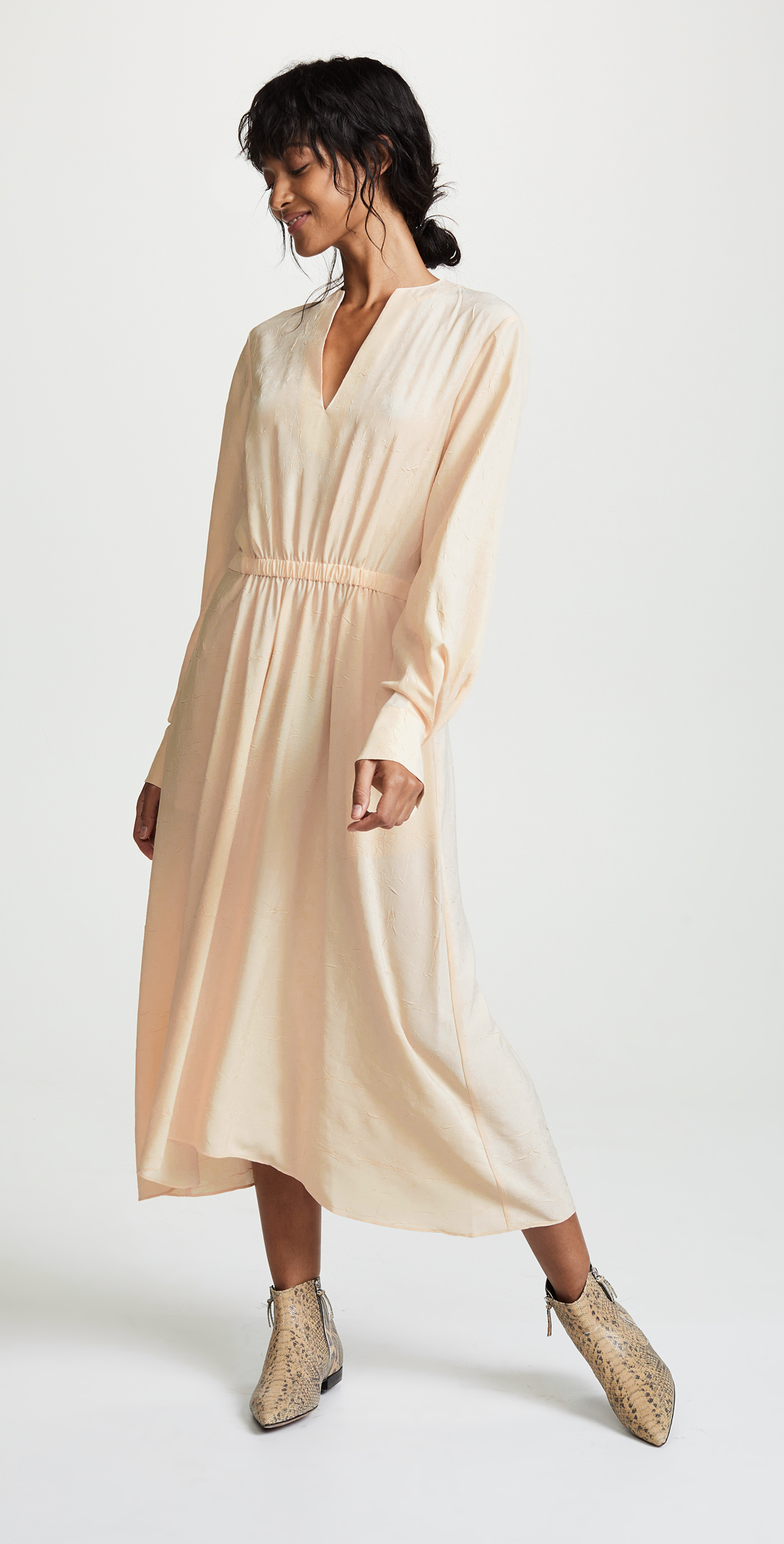vince poet midi dress