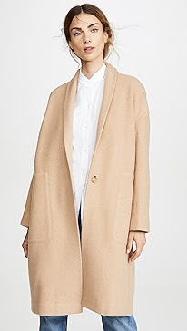 Vince - Collarless Long Coat