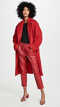 Vince - Double Breasted Alpaca Long Coat