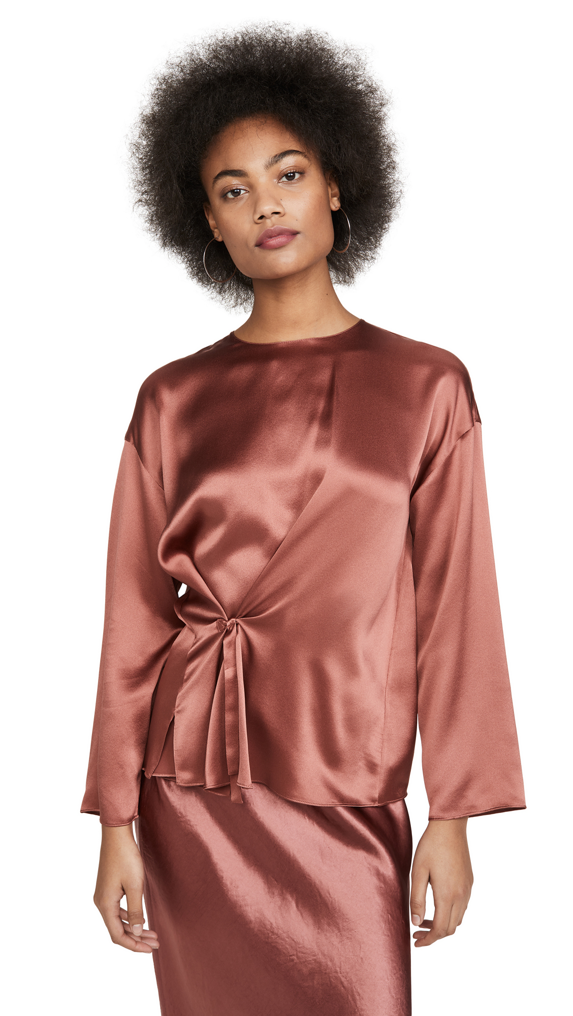 Vince Poet Strap Knot Front Dress 
