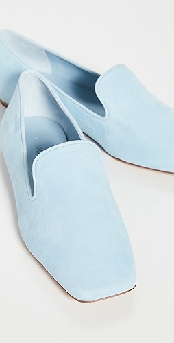 bright blue ballet flats
