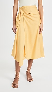 Vince - Side Buckle Draped Skirt