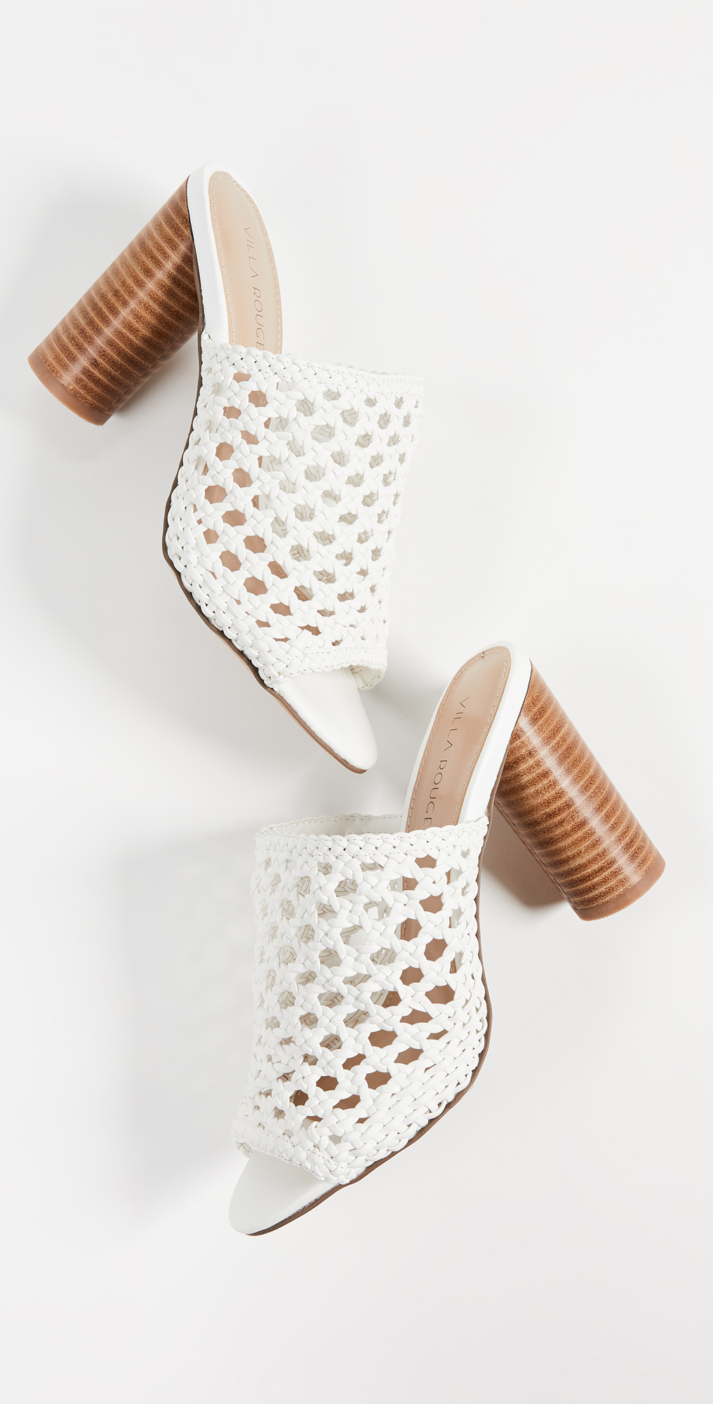 villa rouge stacey woven mules
