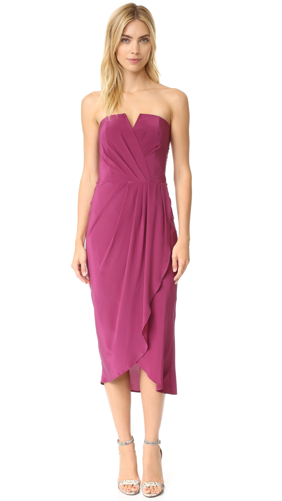 yumi kim glamour night midi dress