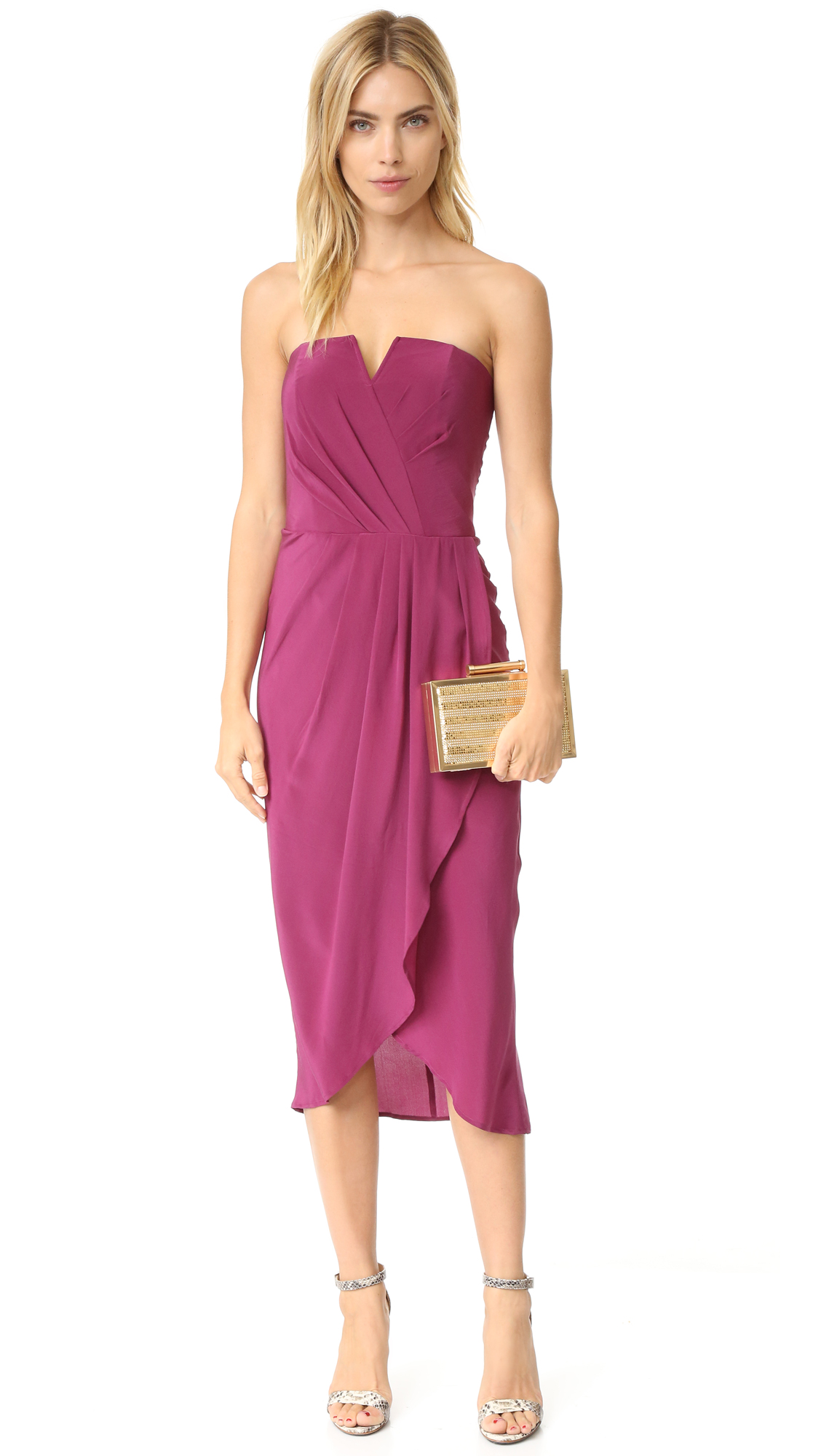 yumi kim glamour night midi dress