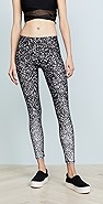 Terez Black & White Glitter Performance Leggings