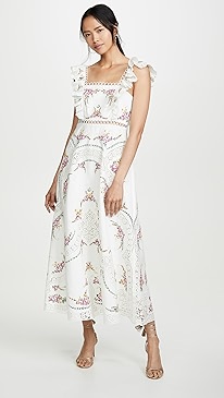 Zimmermann - Allia Cross Stitch Long Dress