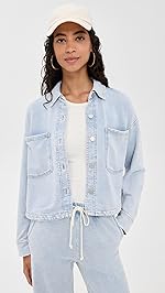 Z Supply - All Day Cropped Knit Denim Jacket