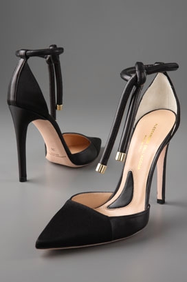 Alessandro Dell'Acqua High Heel d'Orsay Pump with Ankle Tie from shopbop.com