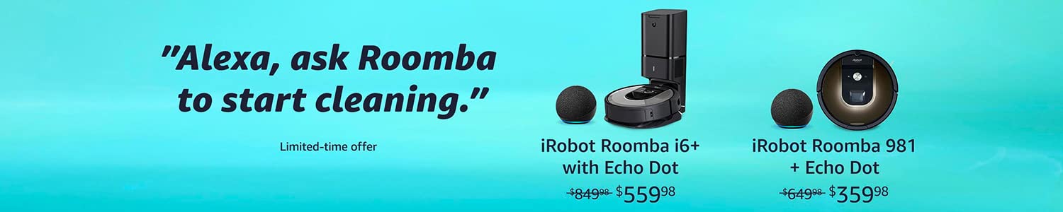 Alexa, ask Roomba to start cleaning