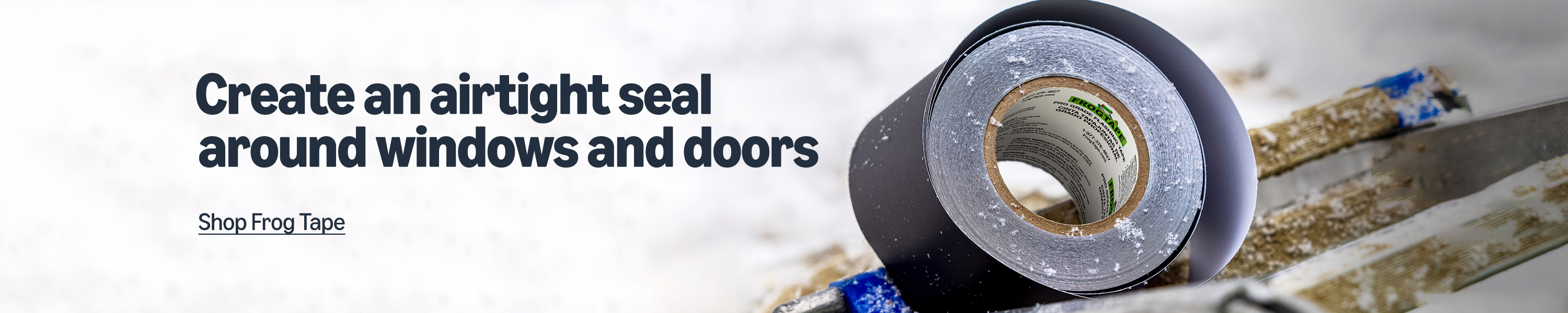 Create an airtight seal around windows and doors