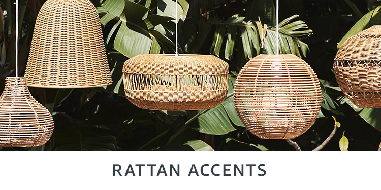 Rattan accents