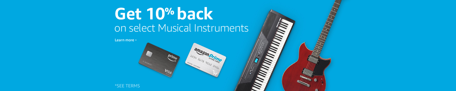 Get 10% back on select Musical Instruments
