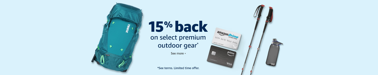 15% back on select premium outdoor gear