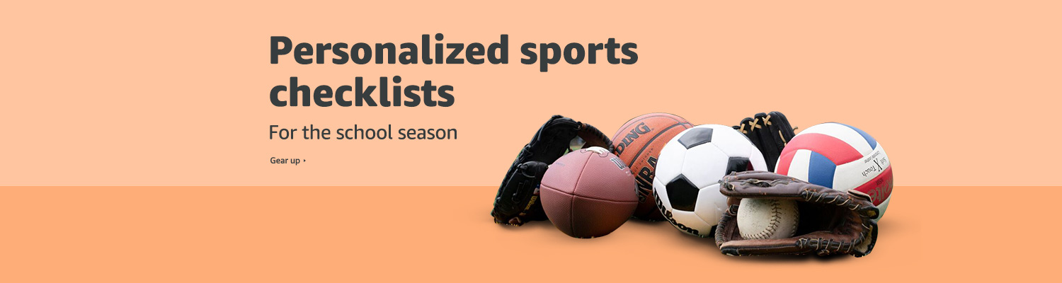 Personalized sports checklists for the school season