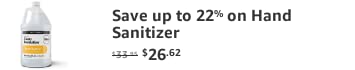 Save up to 22% on Hand Sanitizer