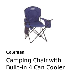 Camping Chair with Built-in 4 Can Cooler