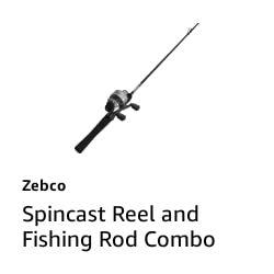 Spincast Reel and Fishing Rod Combo