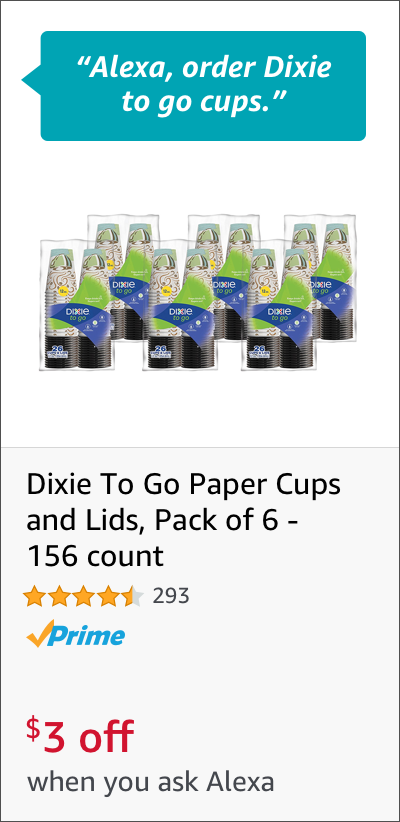 Voice Order Dixie To Go Cups