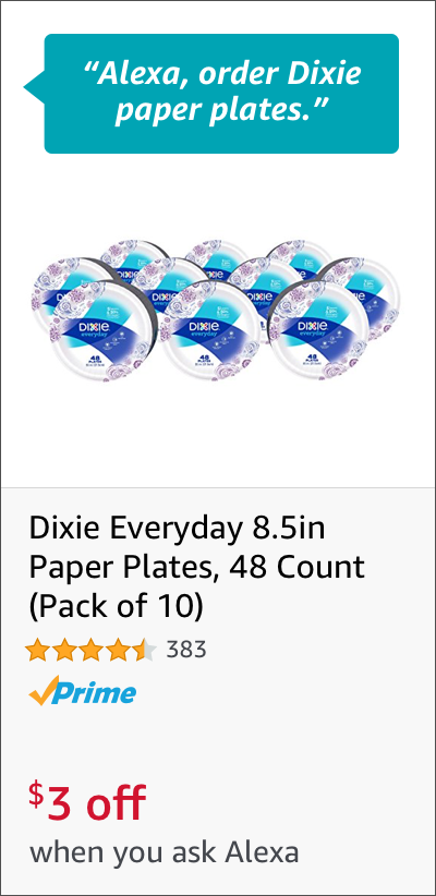 Voice Order Dixie Paper Plates