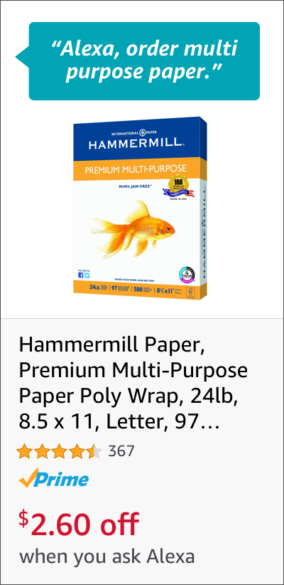 Voice Order Multi Purpose Paper