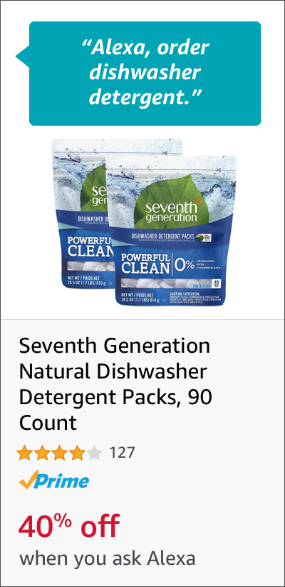 Voice Order Dishwasher Detergent
