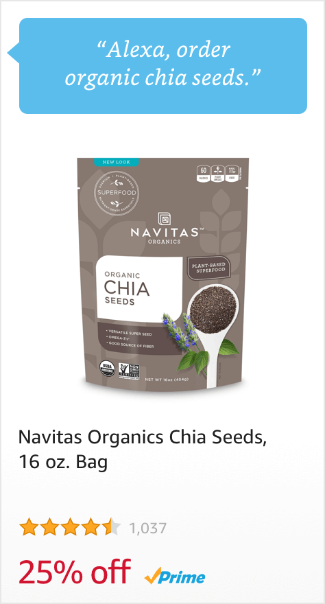 Voice Order Organic Chia Seeds