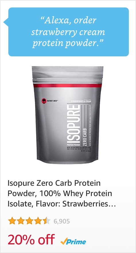 Voice Order Strawberry Cream Protein Powder