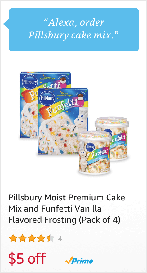 Voice Order Pillsbury Cake Mix