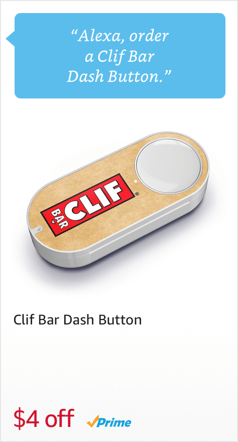 Voice Order a Clif Bar Dash Button