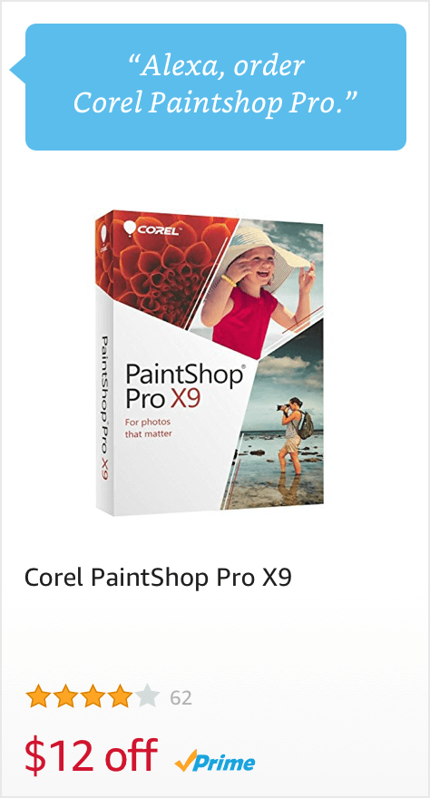 Voice Order Corel Paintshop Pro