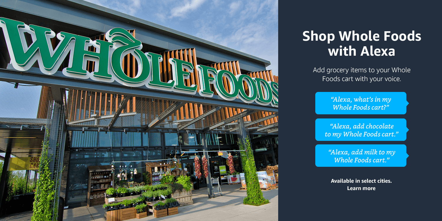 Shop Whole Foods with Alexa