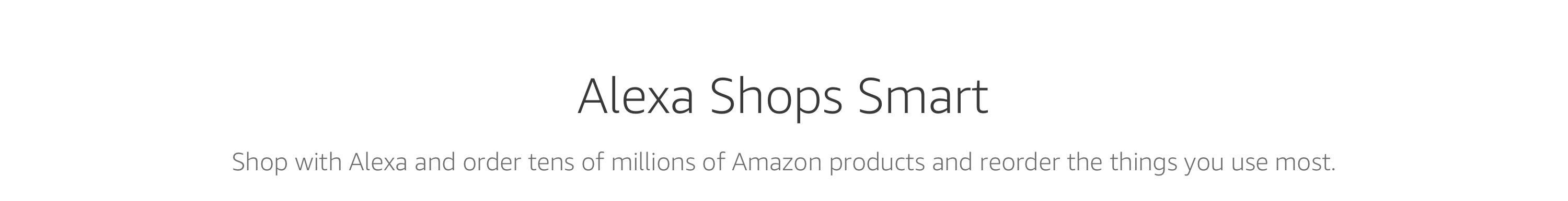 Alexa Shops Smart