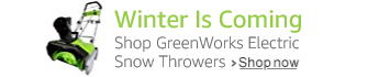 Shop GreenWorks Electric Snow Throwers