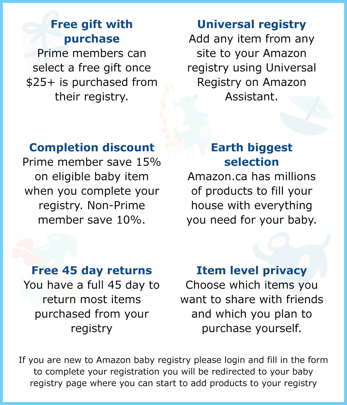 amazon baby registry discount eligible items