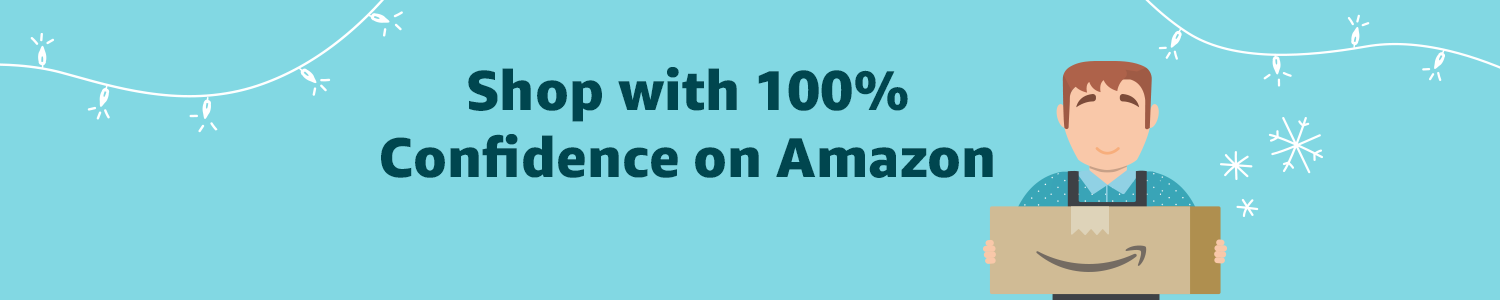 Shop with 100% confidence on Amazon