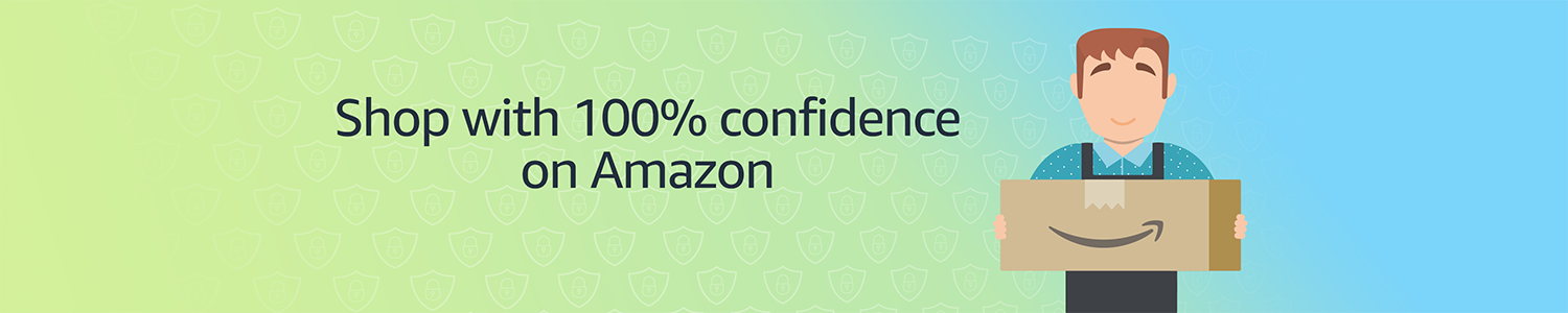 Shop with 100% confidence on Amazon
