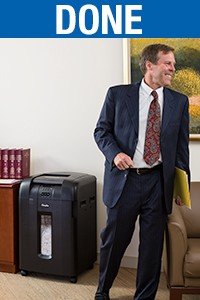 Micro-cut shred automatically, hands free