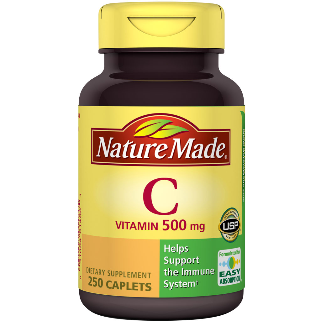 Nature Made Vitamin C 500mg, 250 Tablets (Pack of 3