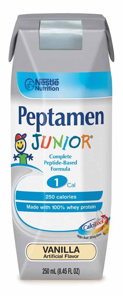Amazon.com: Peptamen Junior, Vanilla, 250 mL Cartons (Pack of 24) : Baby