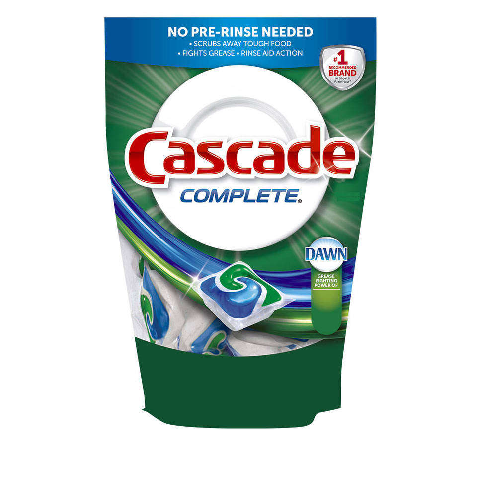 Cascade Powder Dishwasher Detergent, Lemon Scent, 75 Ounces
