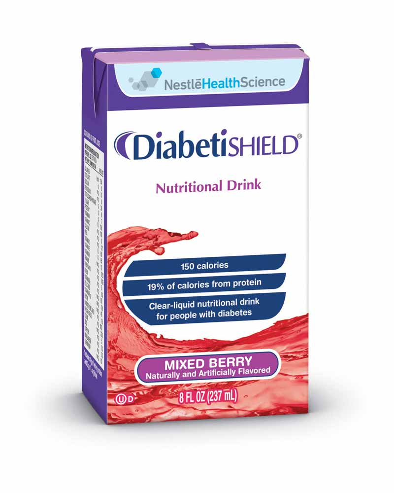 Diabetishield, Nutritional Drink, Mixed Berry, 8 Fluid
