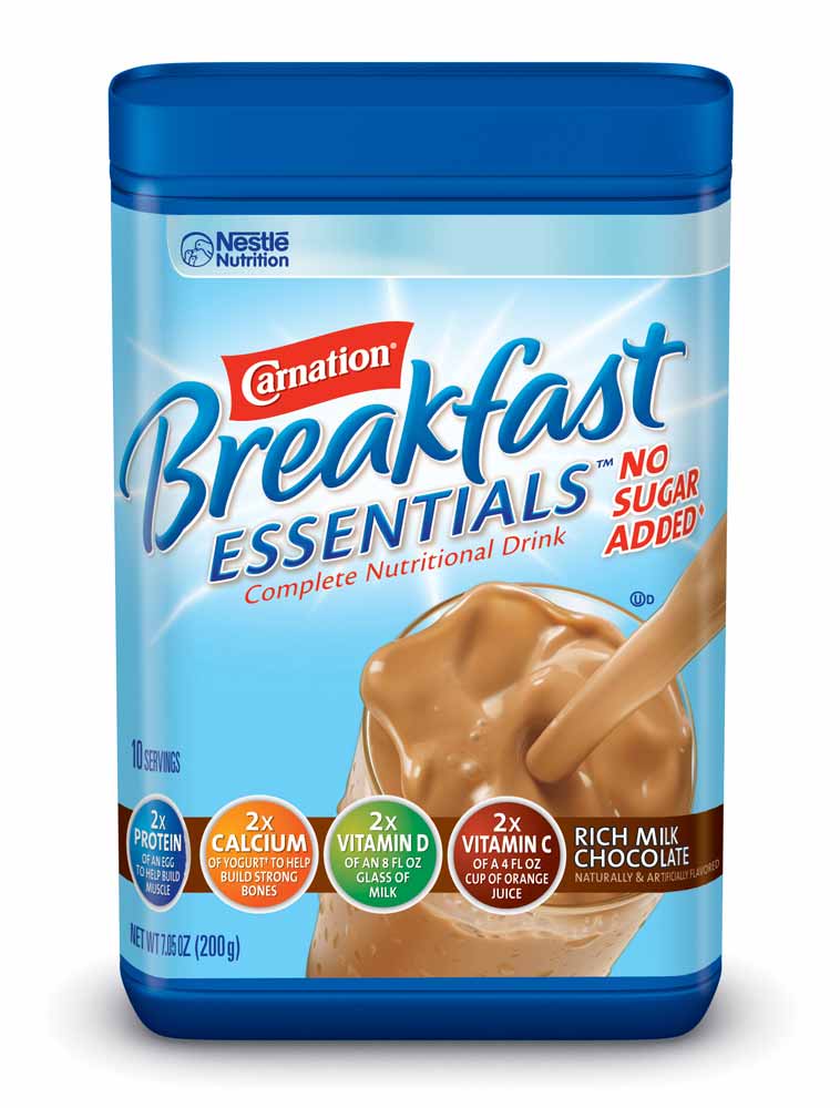 Carnation Breakfast ESSENTIALS No Sugar Added Chocolate