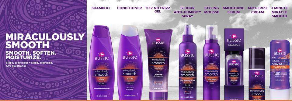 Amazon Com Aussie Miraculously Smooth Anti Frizz Hair Cream 3 5