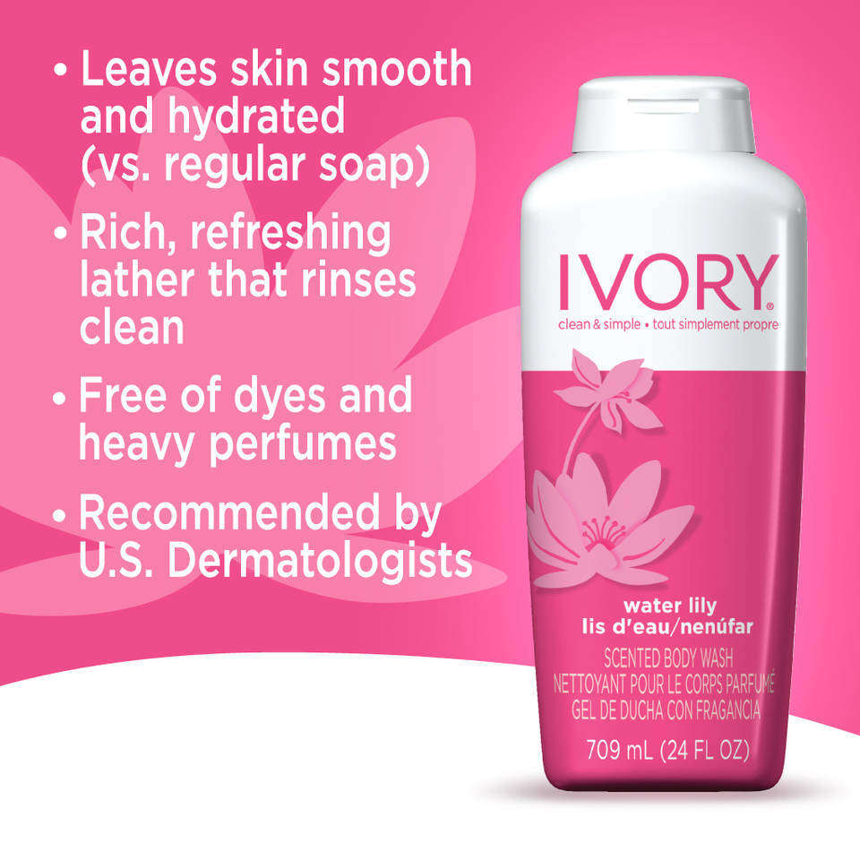 Ivory Waterlily Body Wash 24 Fl Oz Bath And Shower Gels
