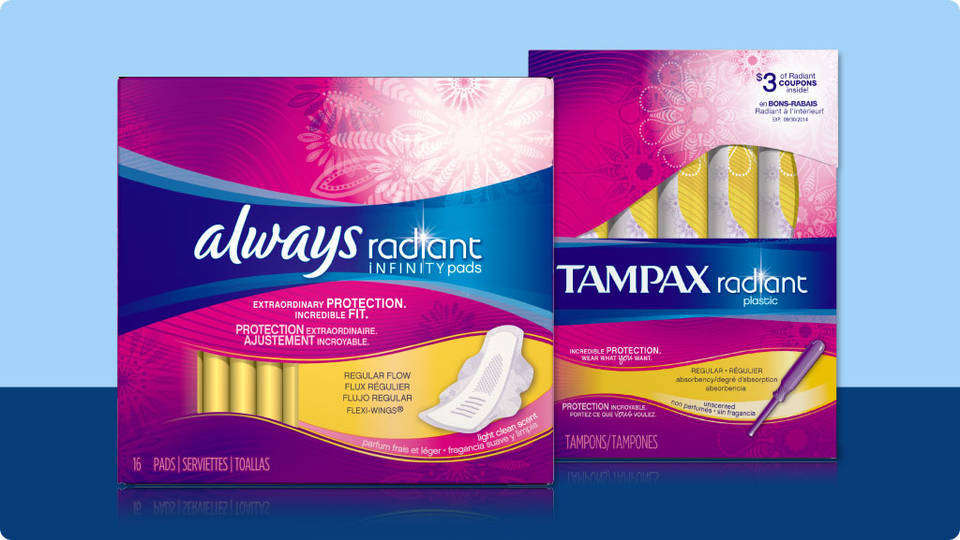Always Radiant Incredibly Thin Liners Unscented 128 Count