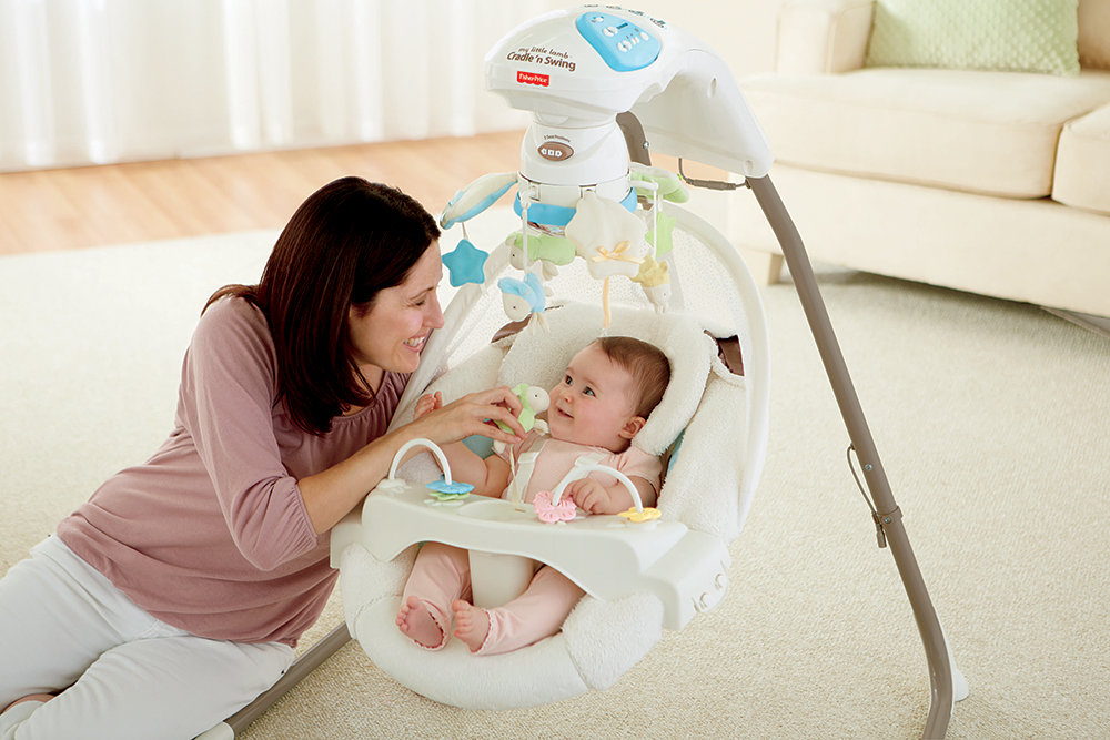 FisherPrice Cradle 'n Swing with AC Adapter, My Little