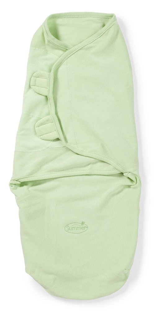 Summer Infant SwaddleMe Adjustable Infant Wrap, Sage, Large