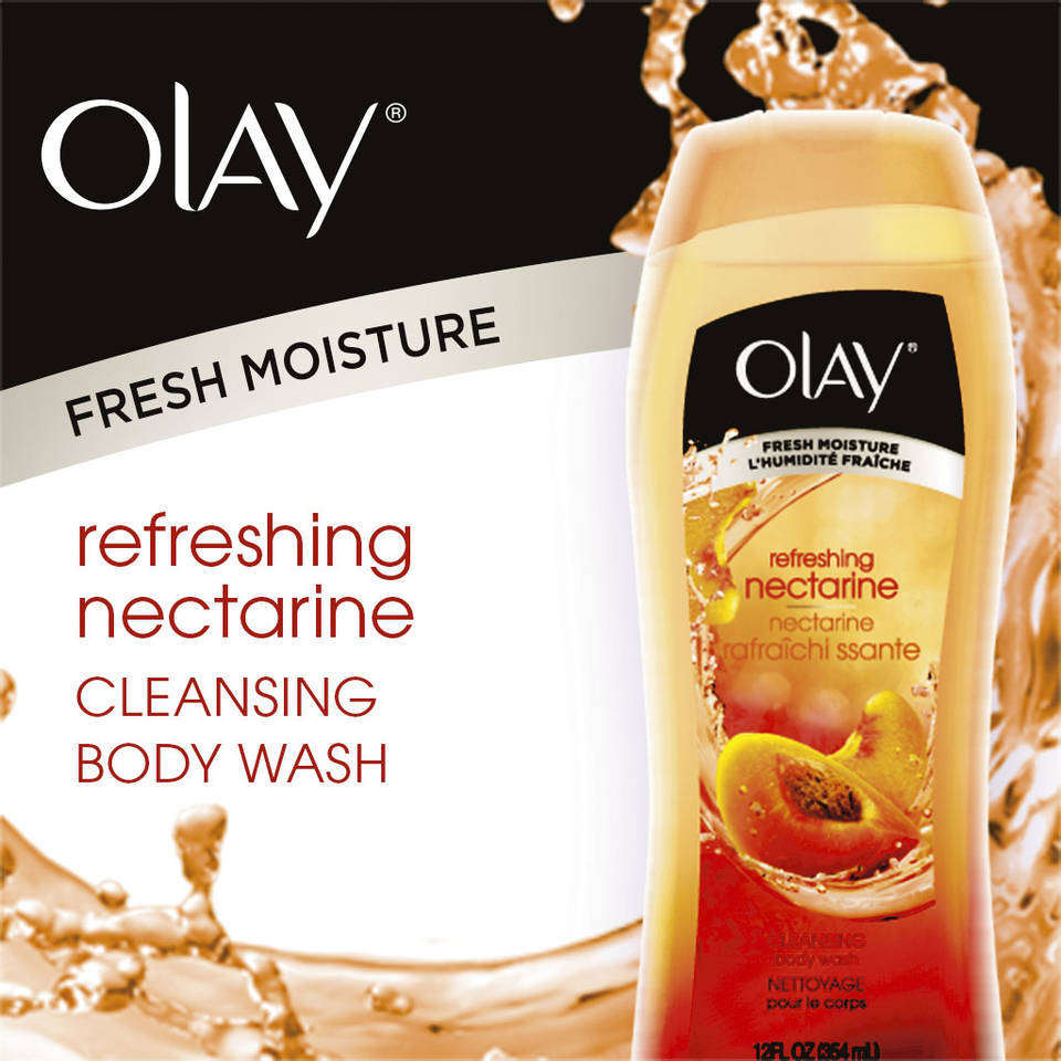 Olay Refreshing Nectarine Cleansing Body Wash 23.6 Oz Bath And Shower Gels Beauty