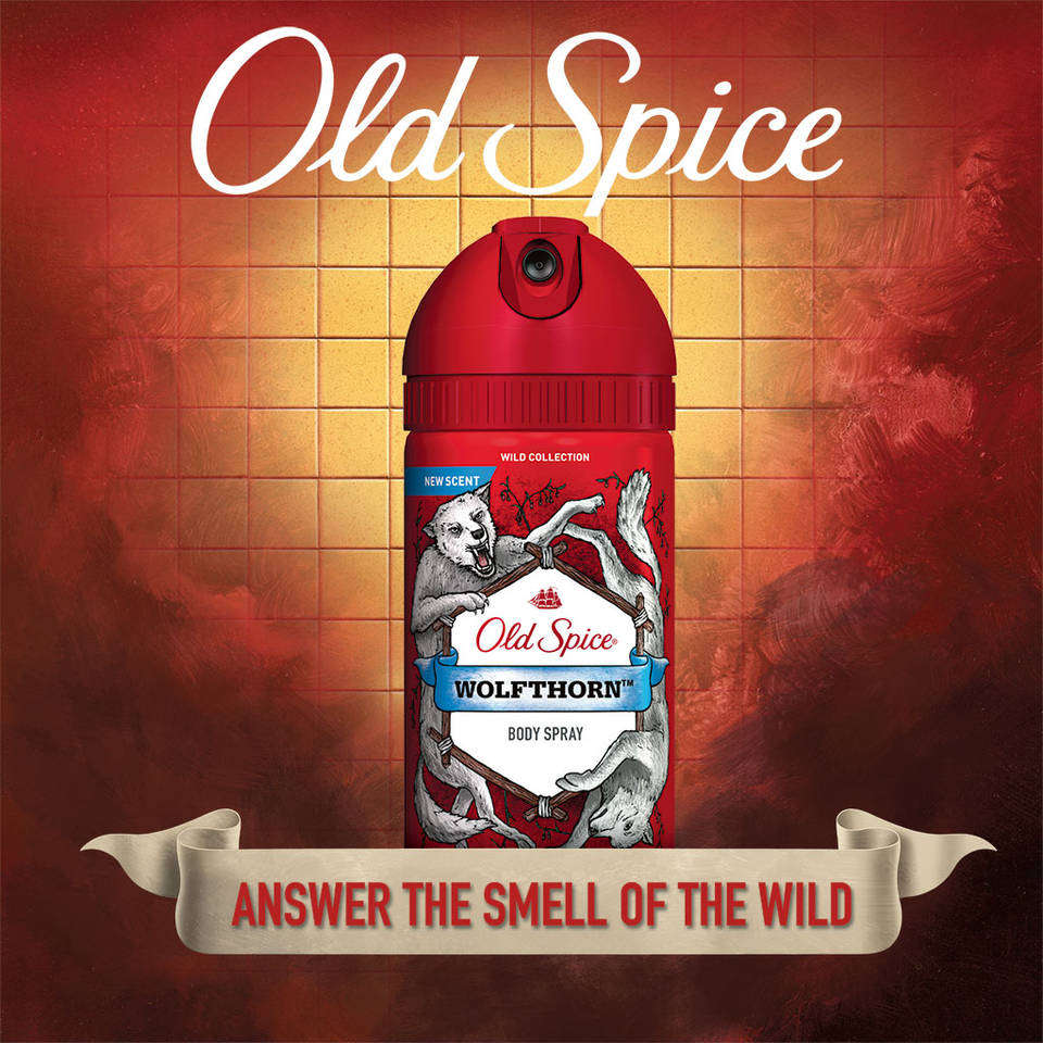 Old Spice Wild Collection Wolfthorn Scent Men's Body Spray